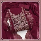Embroidered Floral Patiala Suits for Women 