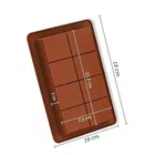 Silicone Chocolate Moulds,Dark Brown , Pack Of 1