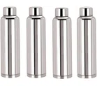 Stainless Steel Water Bottle (Silver, 1000 ml) (Pack of 4)