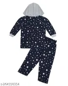Hoodie T-Shirt with Pant Set for Boys & Girls 