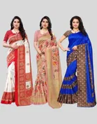Art Silk Printed Saree for Women 