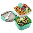 Brilliant 2 in1 Compartment Lunch Box (Assorted)