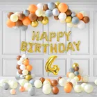 Multicolor Theme 4th Birthday Balloon Decoration Kit , Multicolor, Pack Of 58