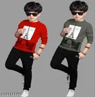 Cotton Clothing Set for Boys, Multicolour, Pack of 2 