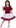 Cotton Frock for Girls (Maroon & White, 3-4 Years)