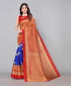 Women's Printed Saree with Blouse Piece 