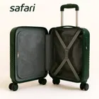 Safari Carter Cabin Size Trolley Bag Hard Shell Spinner Luggage, 55 cm, Dusk Green 