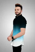 Men's Color Block Short Sleeves Shirt 