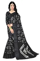 Linen Bandhani Saree for Women 