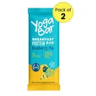 YogaBar Blueberry Pie Breakfast 6 g Protein Bar 2X45 g 