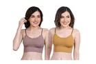 Cotton Blend Padded Camisole Bra for Women 