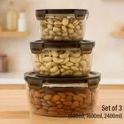 Round 3 Pcs Food Storage Container 