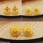 South Indian Temple Style Gold Look Stud Earrings