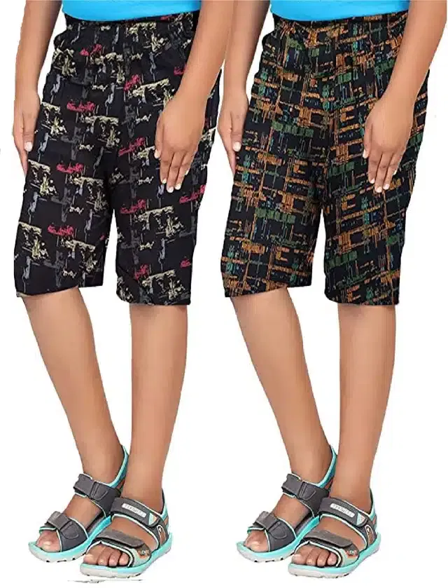 Shorts for Boys (Pack of 2) (Multicolor, 3-4 Years)