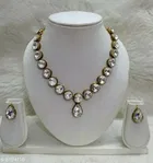 Beautiful Kundan Necklace for Women & Girls, White