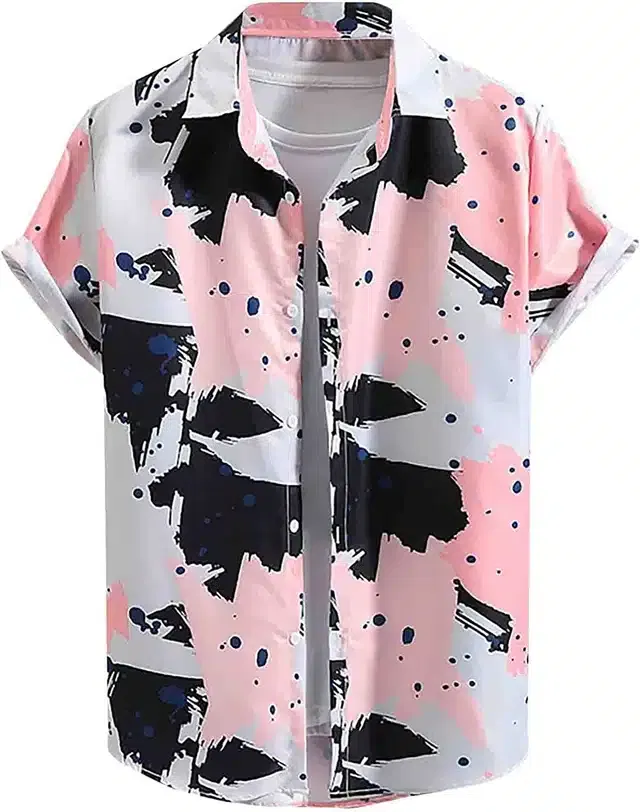 Printed Shirt for Men (Multicolor, XL)
