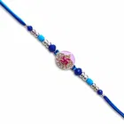 Blue Swastik Rakhi for Brother