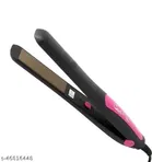 Kemei KM-329 Hair Straightener for Women (Black & Pink, 100 W)