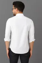 Cotton Blend Solid Full Sleeves Shirt for Men 