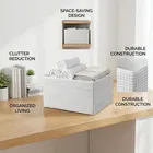 Foldable fabric storage box 28*28*13