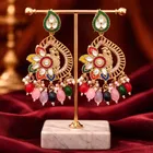 Alloy Earrings for Women & Girls, Multicolour