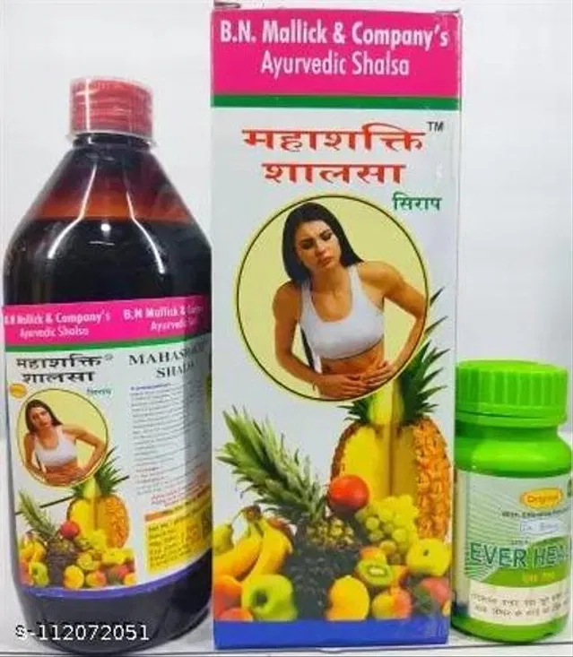 Mahashakti Shalsa Syrup & Ever Health Capsule For Family Good Health|Pack Of 2| (Pack Of 2)
