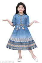 Cotton Blend Frock for Girls 