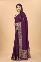 Vichitra Embellished Saree for Women 