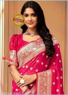 Kanjeevaram Zari Woven Saree for Women 