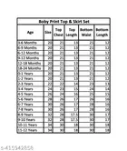 Rayon Printed Top & Skirt for Girls 