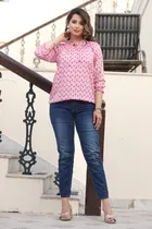Rayon Printed Top for Women 