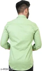 Cotton Blend Solid Shirt for Men, Multicolor, Pack of 2 