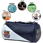 FCB Stylish Gym Bag, Duffle Bag, Travel Bag (Leatherite,Size 30L) (Blue, Kit Bag)
