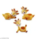 Terracotta Deers Decorative Showpiece 