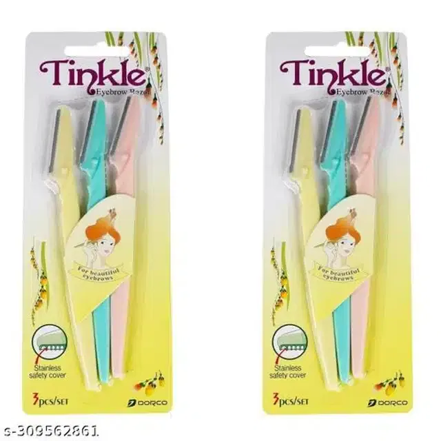 Plastic Facial Hair Remover (Multicolor, Pack of 6)