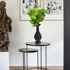 Green Gallery White Jasmine Green Leaf Bunch 32x22cm