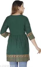 Viscose Rayon Printed Kurti for Women 