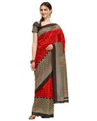 Art Silk  Printed Saree for Women 