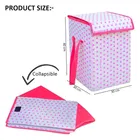 Canvas Laundry Basket ,Pink