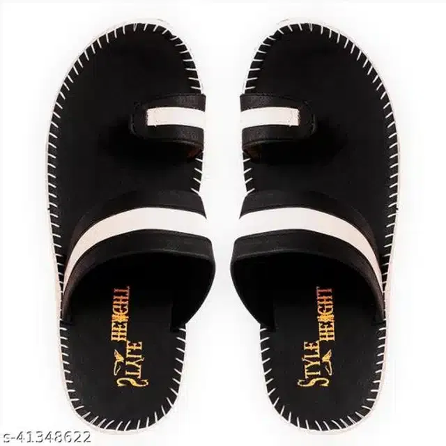 Slippers for Men (Black & White, 10)