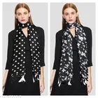 Chiffon Scarves for Women, Black, Pack of 2