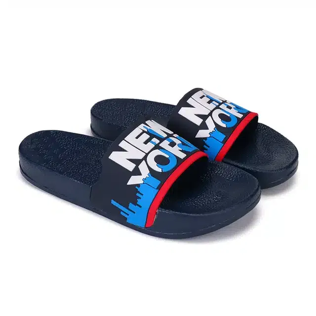 Bersache Flip Flops for Men (Blue, 7) (VKI-4)
