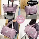 Nylon Womens Shoulder/Handbag ,Multicolour 