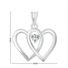 Vighnaharta Alloy Magic Heart Solitaire Rodium Plated Pendant With Chain For Women & Girls 