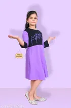 Cotton Blend Frock for Girls 