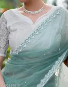 Net Embellished Saree for Women 