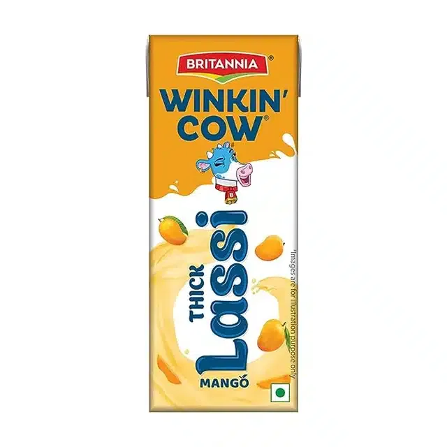ब्रिटानिया विंकिन काऊ मेंगो लस्सी 180 ml