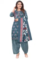 Cotton Printed Kurta with Pant & Dupatta 