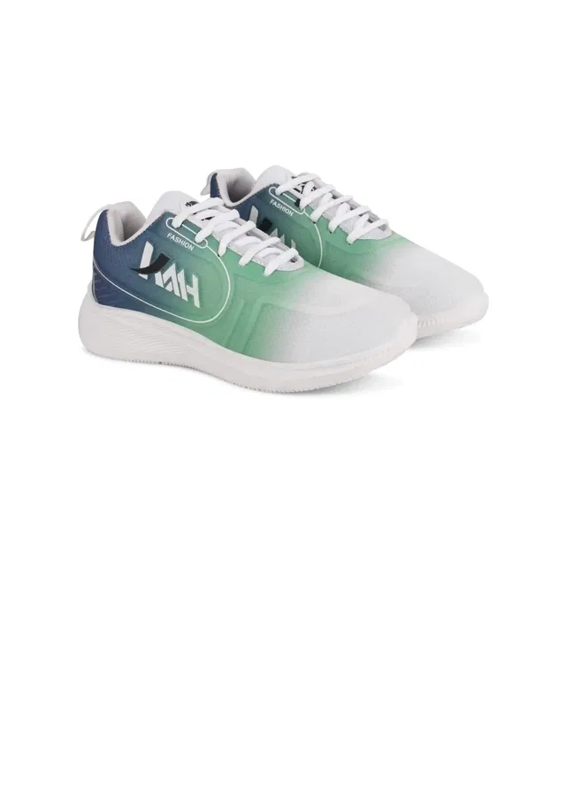 Sports Shoes for Men (Sea Green & Blue, 8)