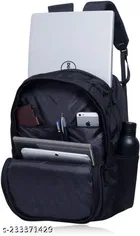 Nylon Backpack for Men & Women, Black